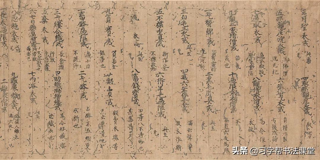 唐《王勃集第二十九卷残卷》刚健劲雅，更是小楷的临摹佳本- 书法易